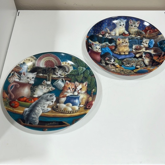 Kitten and Cat lovers (2) numbered plates by Little Rascals - Picture 4 of 6